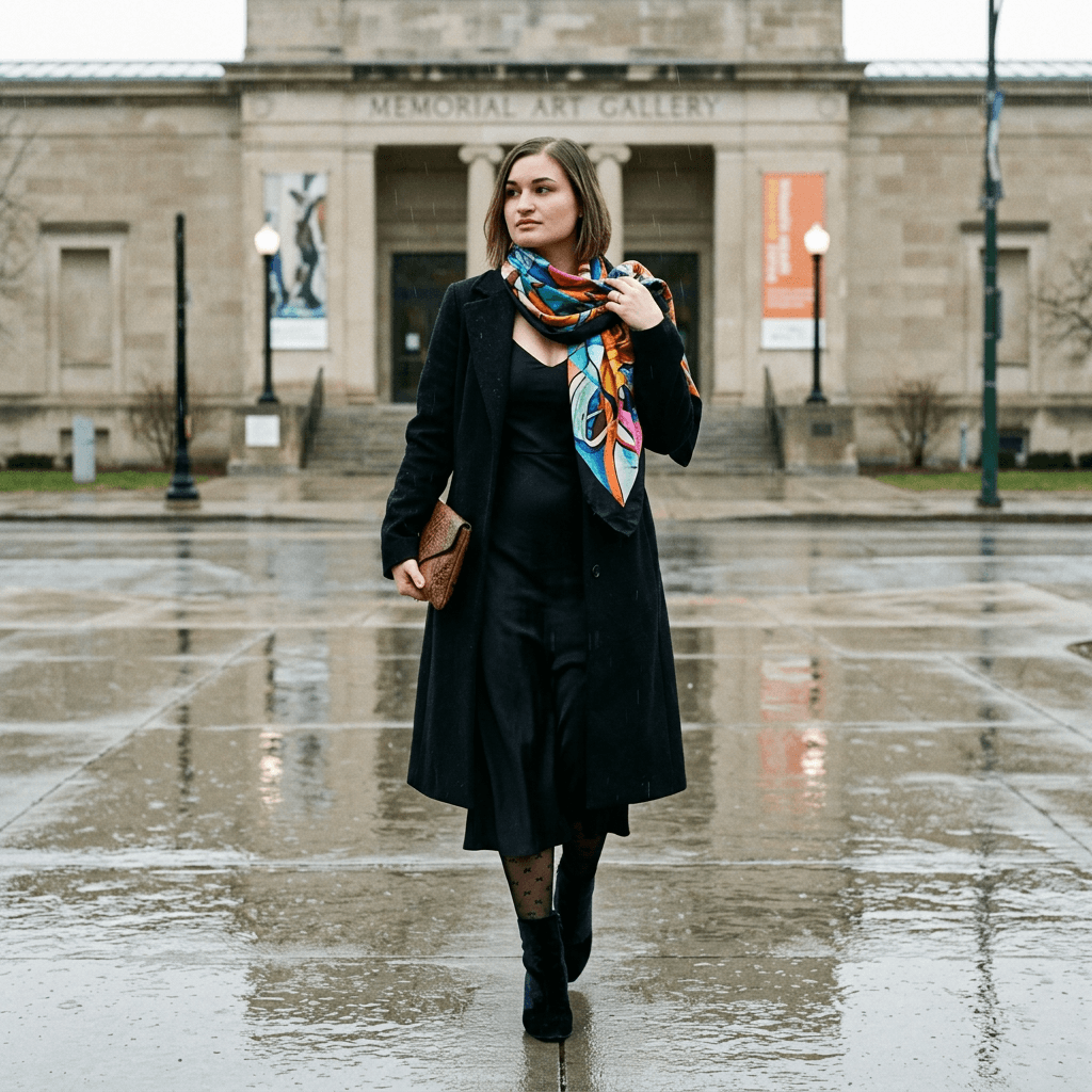 What to Wear in Rochester in March: Black Tie Optional Look