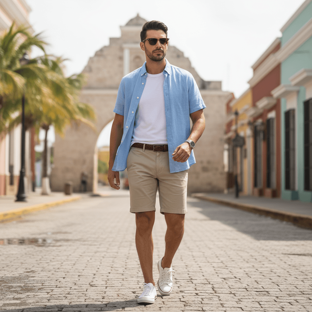 A Casual Outfit for a Sunny Hot Day in March 2026 in Solidaridad, Estado De Quintana Roo