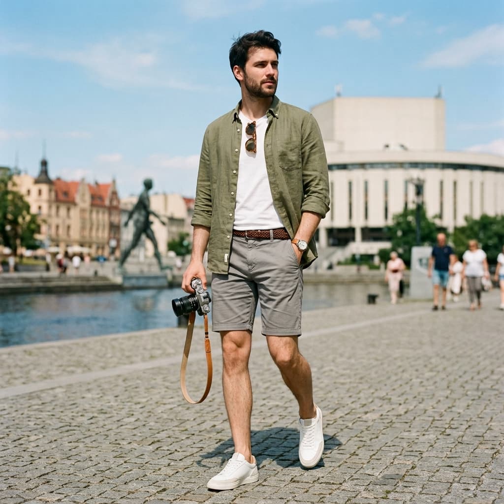 Menswear Casual Outfit in 85-817 (August 2026)