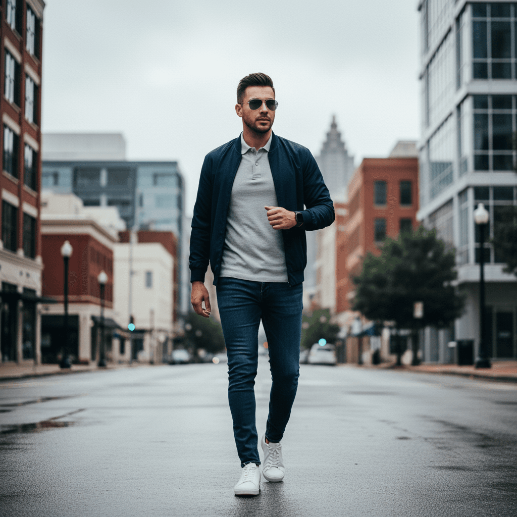 A Tech Conference in Las Vegas Casual Outfit for an Overcast Warm Day in March 2026 in Atlanta, Ga