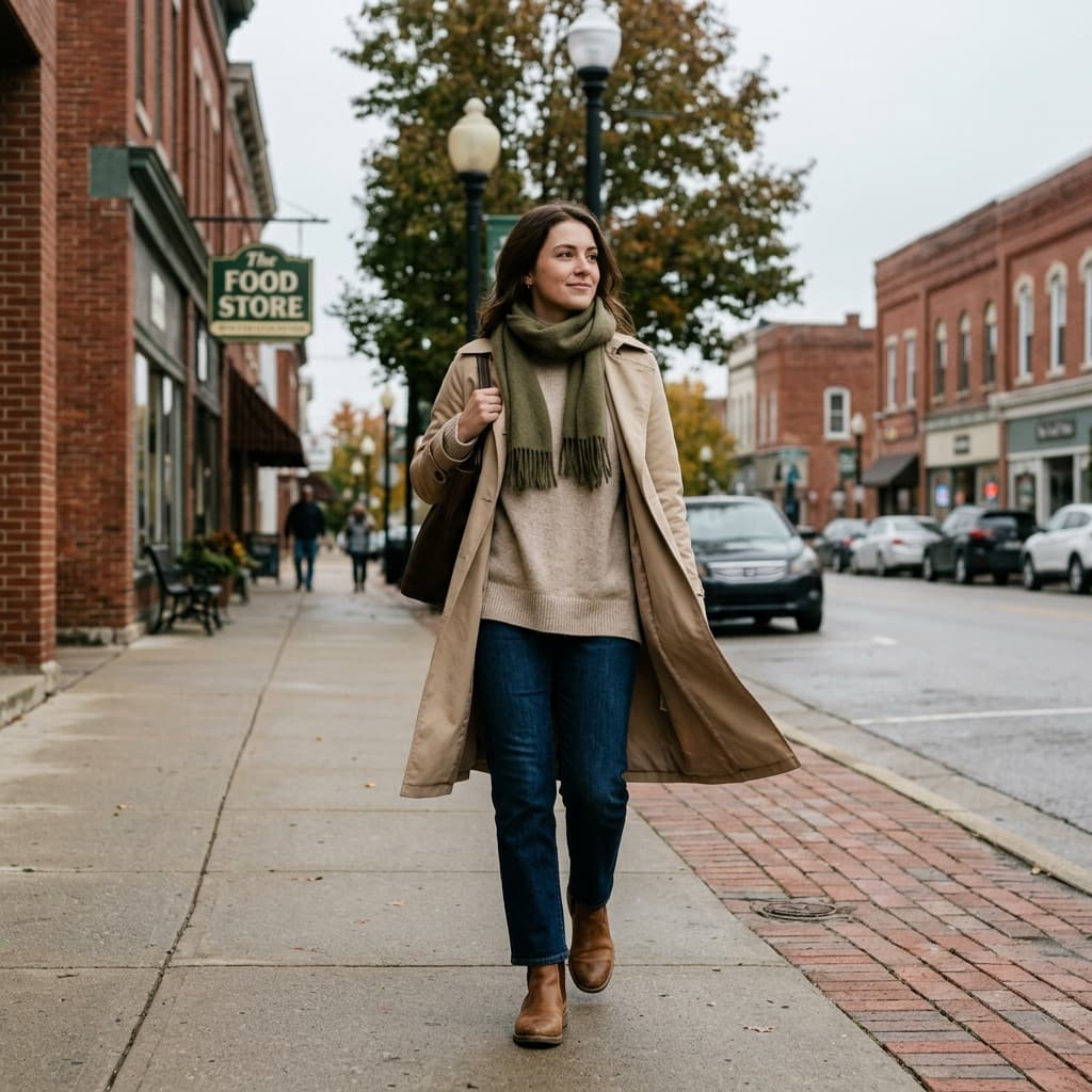 A Casual Outfit for an Overcast Cool Day in June 2026 in Bluffton, Ohio